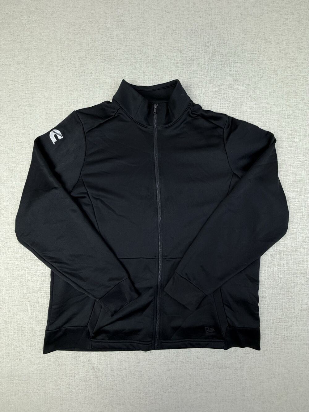 New Era Cummins Full Zip Track Jacket Men’s XL Black Embroidered Logo